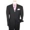 Extrema by Zanetti Black Shadow Stripes Super 120's Wool Suit